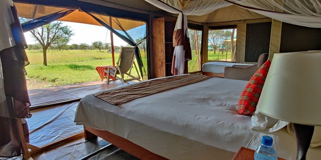 Serengeti Camp - hotel uprostřed přírody